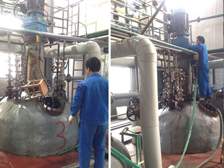 為山西化工廠制造的4臺碳鋼堿熔釜